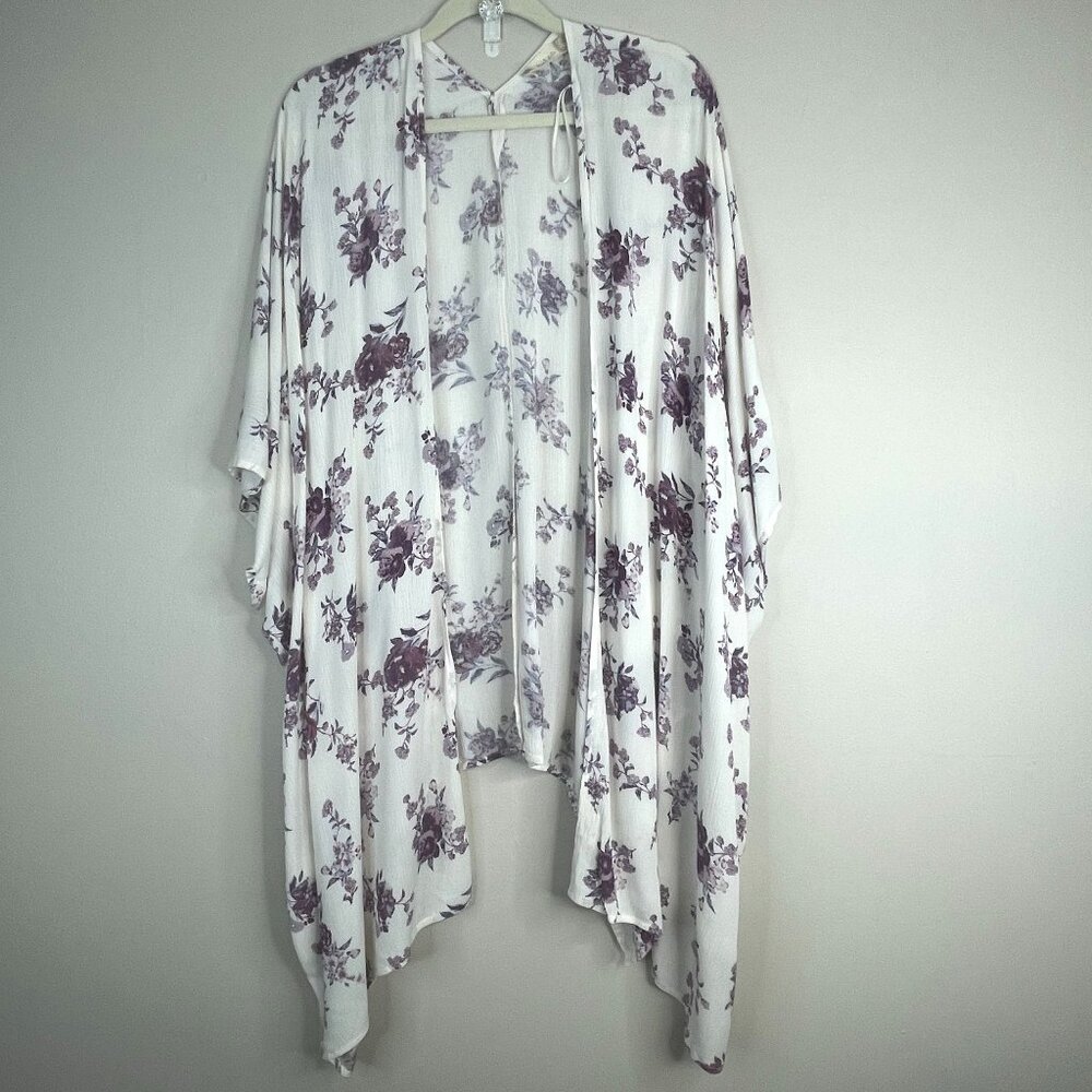Altar'd State Kimono Top Womens Large Bohemian Festival Floral Layering Flowy